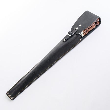A set of skewers 670*12*3 mm in a black leather case в Тамбове