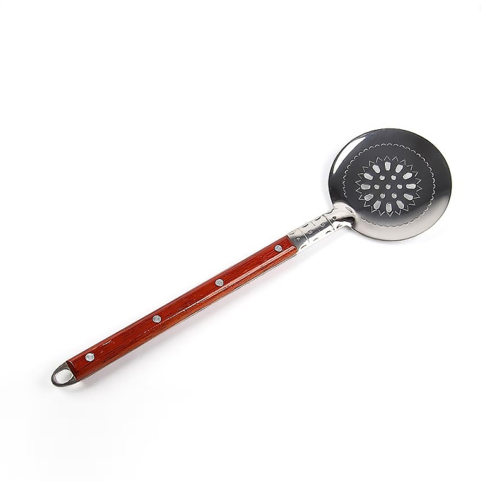Skimmer stainless 40 cm with wooden handle в Тамбове