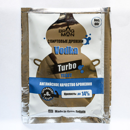 Turbo yeast alcohol BragMan "Vodka TURBO" (66 gr) в Тамбове