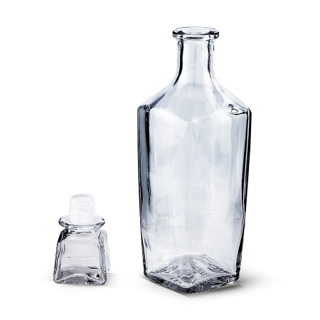 Бутылка (штоф) "Элегант" стеклянная 0,5 литра с пробкой  в Тамбове